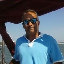 Skipper Bento a bordo do Minos